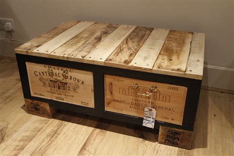 Wood Box Coffee Table 